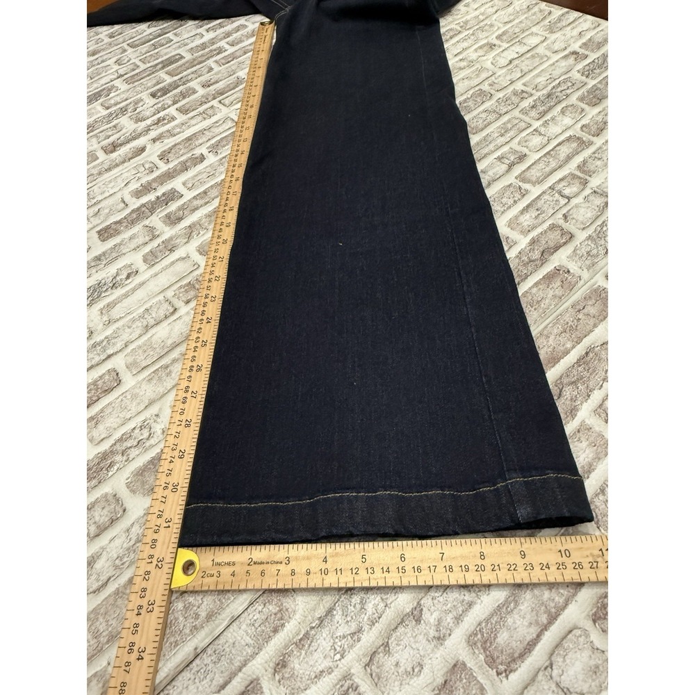J. McLaughlin Dark Wash Wide Leg High Rise Jeans Stretchy Women's 4 - Picture 8 of 8